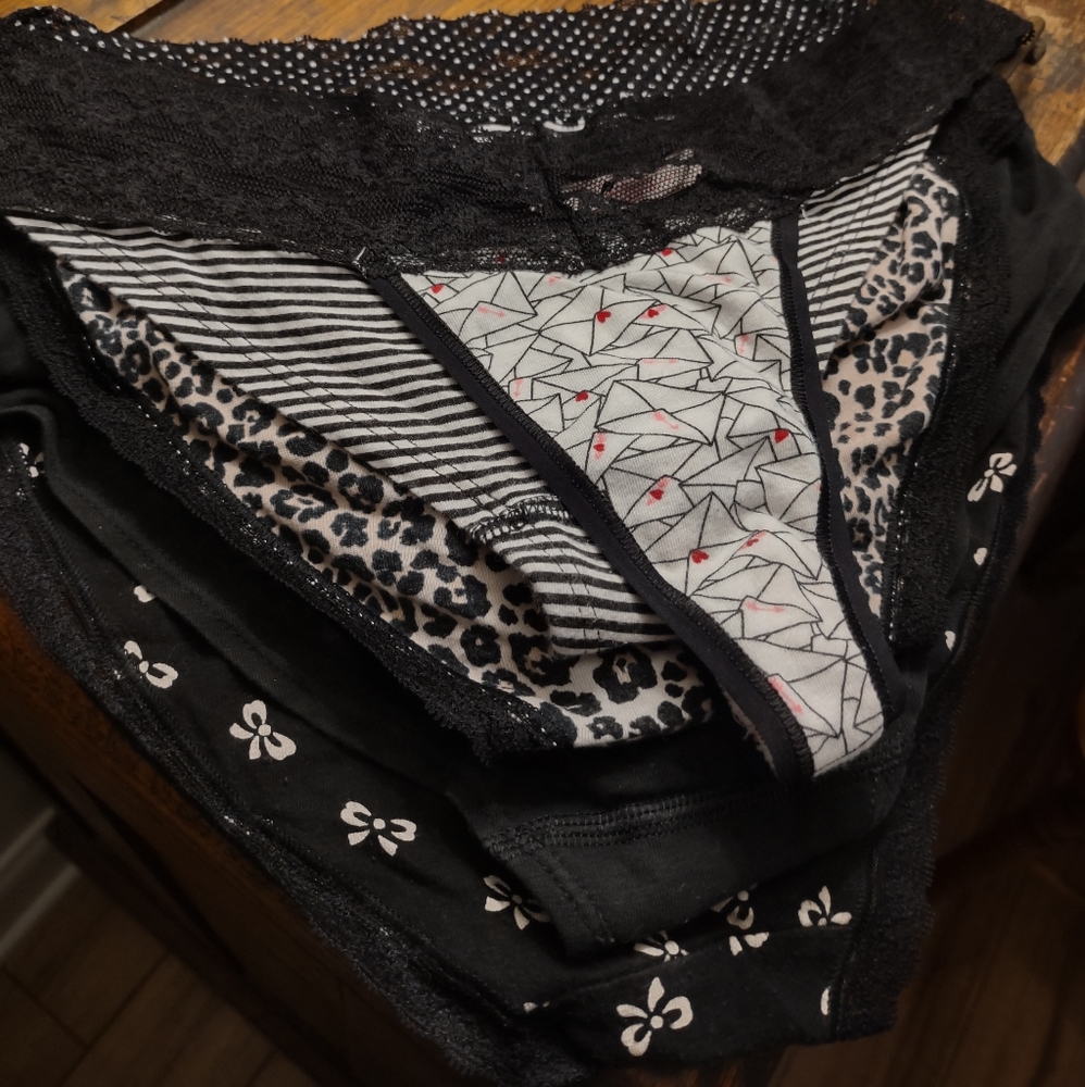 Mixed 5pc Goth Cute Victoria's Secret Panties Bundle Lot Bikini Thong SM XS